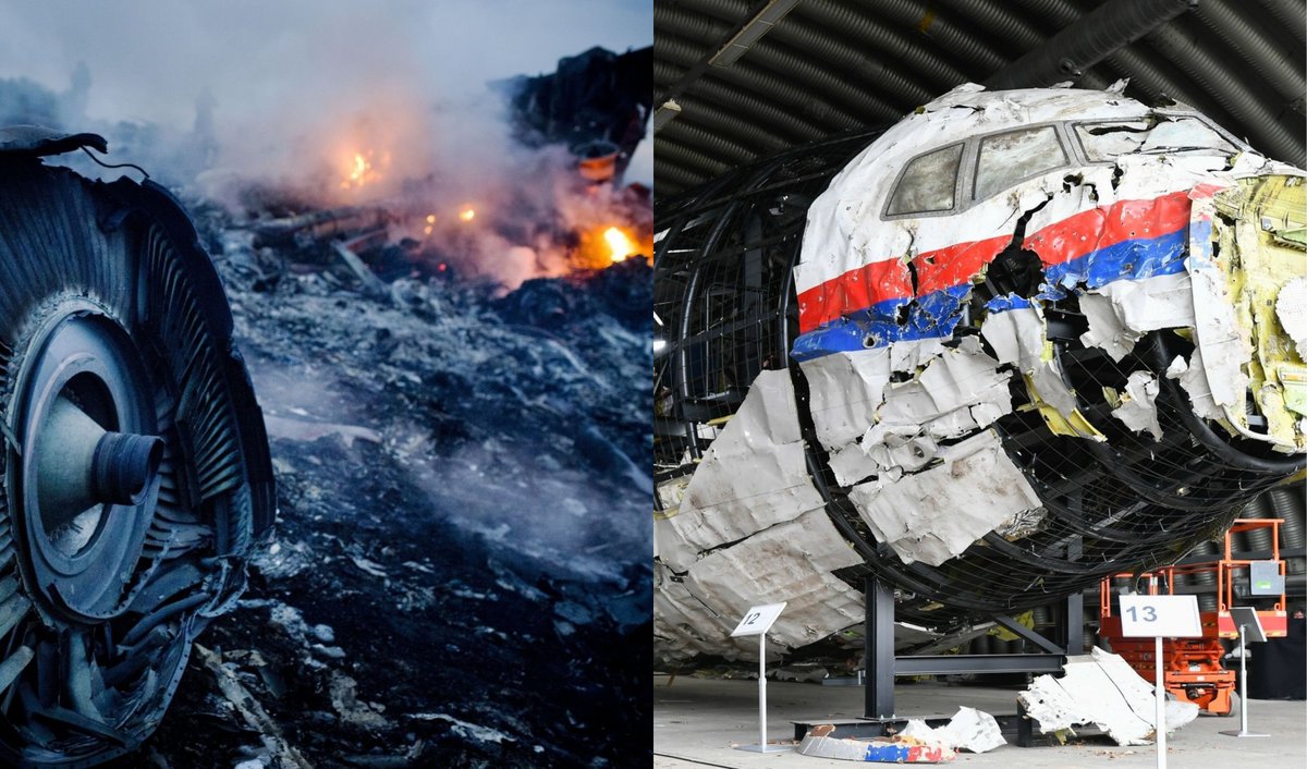 AirCrash_'s tweet photo. 🗓 | 𝗢𝗻 𝗧𝗵𝗶𝘀 𝗗𝗮𝘆 (𝟮𝟬𝟭𝟰): Malaysia Airlines Flight 17 is shot down over eastern Ukraine by a Buk 9M83 surface-to-air missile launched by pro-Russian rebels and disintegrates, all 298 on board die. This is the deadliest airliner shoot-down in aviation history. https://t.co/XsdPF89xzc