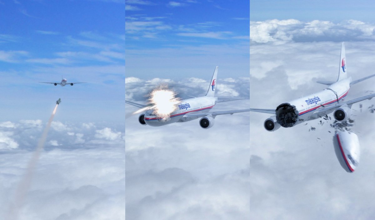 🗓 | 𝗢𝗻 𝗧𝗵𝗶𝘀 𝗗𝗮𝘆 (𝟮𝟬𝟭𝟰): Malaysia Airlines Flight 17 is shot down over eastern Ukraine by a Buk 9M83 surface-to-air missile launched by pro-Russian rebels and disintegrates, all 298 on board die. This is the deadliest airliner shoot-down in aviation history.