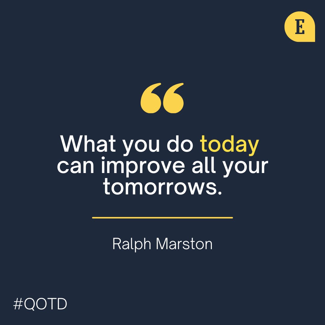 Entrepreneur's tweet photo. Whenever you feel like, “What am I doing this for?” Just remember tomorrow. #QOTD https://t.co/mM6kWOesvF