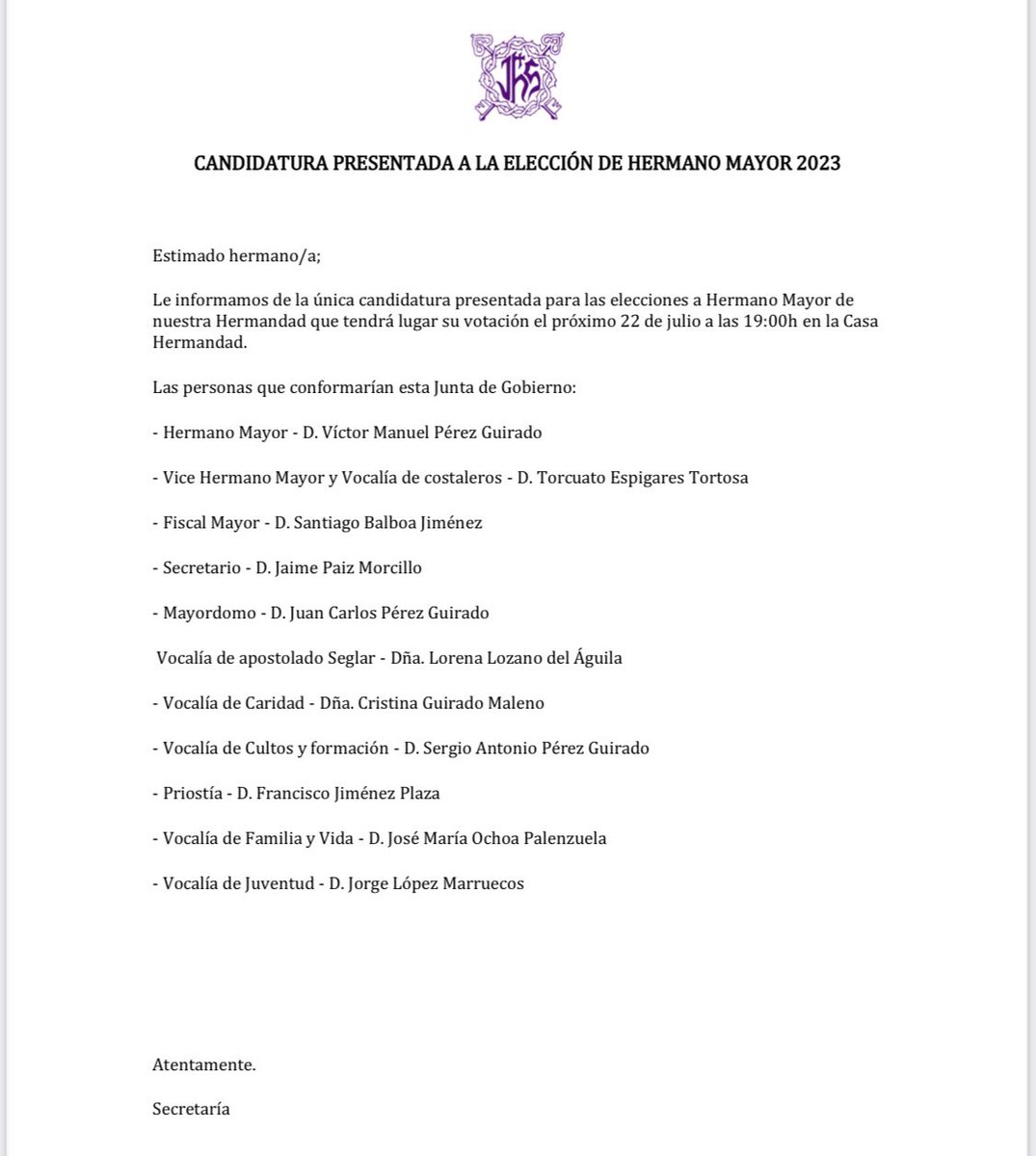 Hermandad de “El Llavero” (@nazarenoguadix) on Twitter photo 