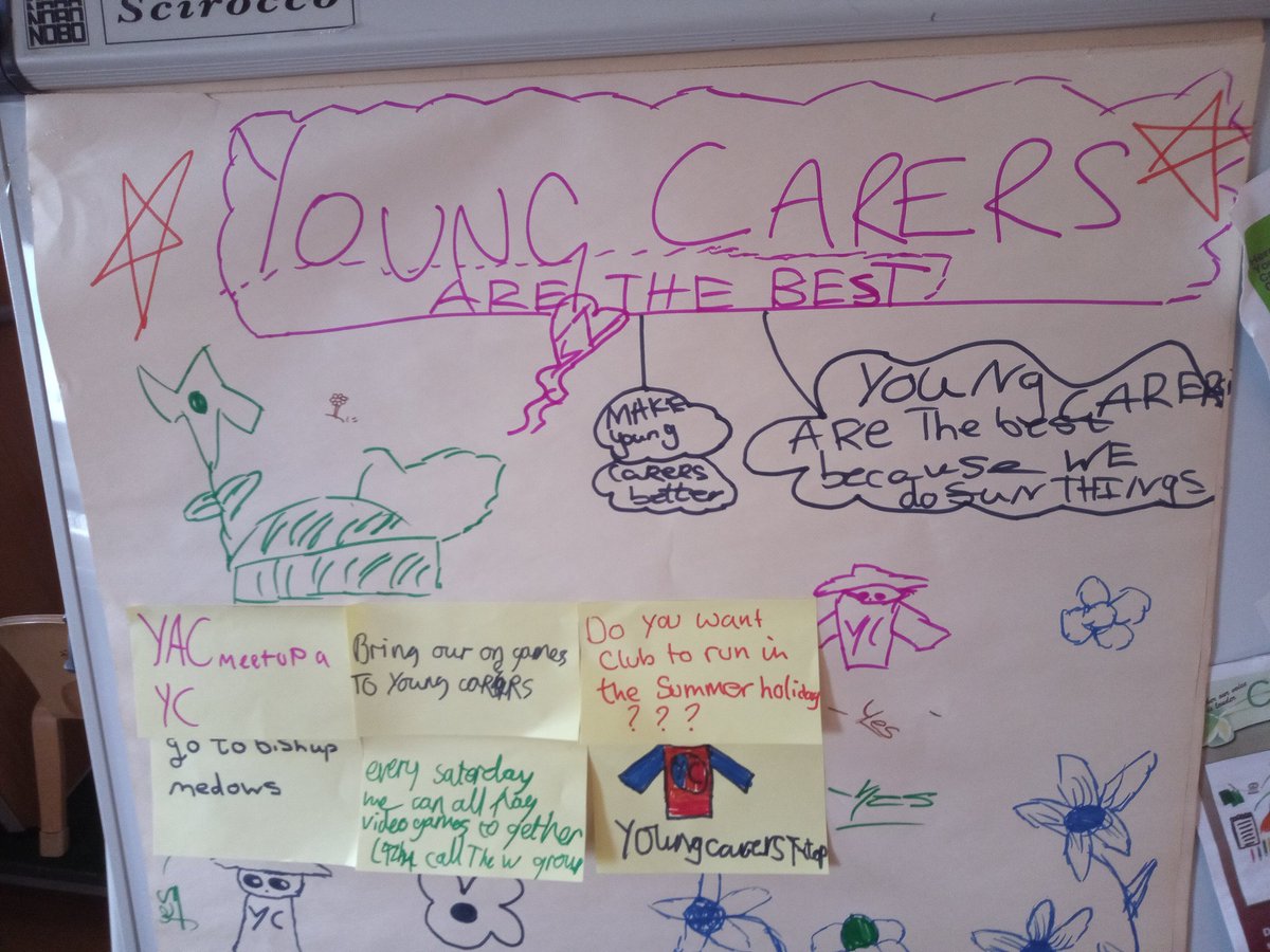 The summer holidays are looming and our #YoungCarers have been sharing their views on what they'd like from us over the holidays and beyond. It's their club, they get to choose #youthled #HerefordHour