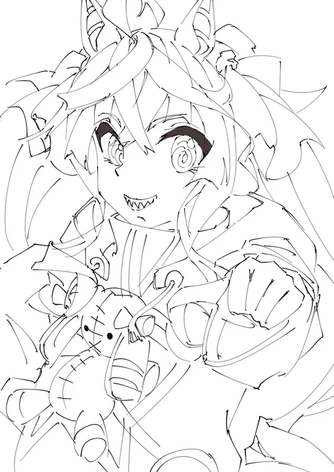 旅行先でiPad忘れて二日間絵描いてなかったから手癖ターボにも影響が少し出てるか?手がターボを忘れている気がするww