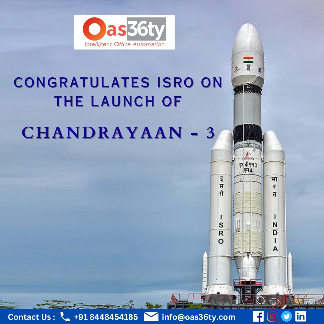 oas36ty's tweet photo. The entire country is excited about the mission's accomplishments and applauds the collaborative efforts of the great scientists and engineers behind this extraordinary venture. Go, Chandrayaan3, and make us proud!
#isro #oas36ty #officeautomation #Chandrayaan3 #isroindia https://t.co/eQwcZPbGkl