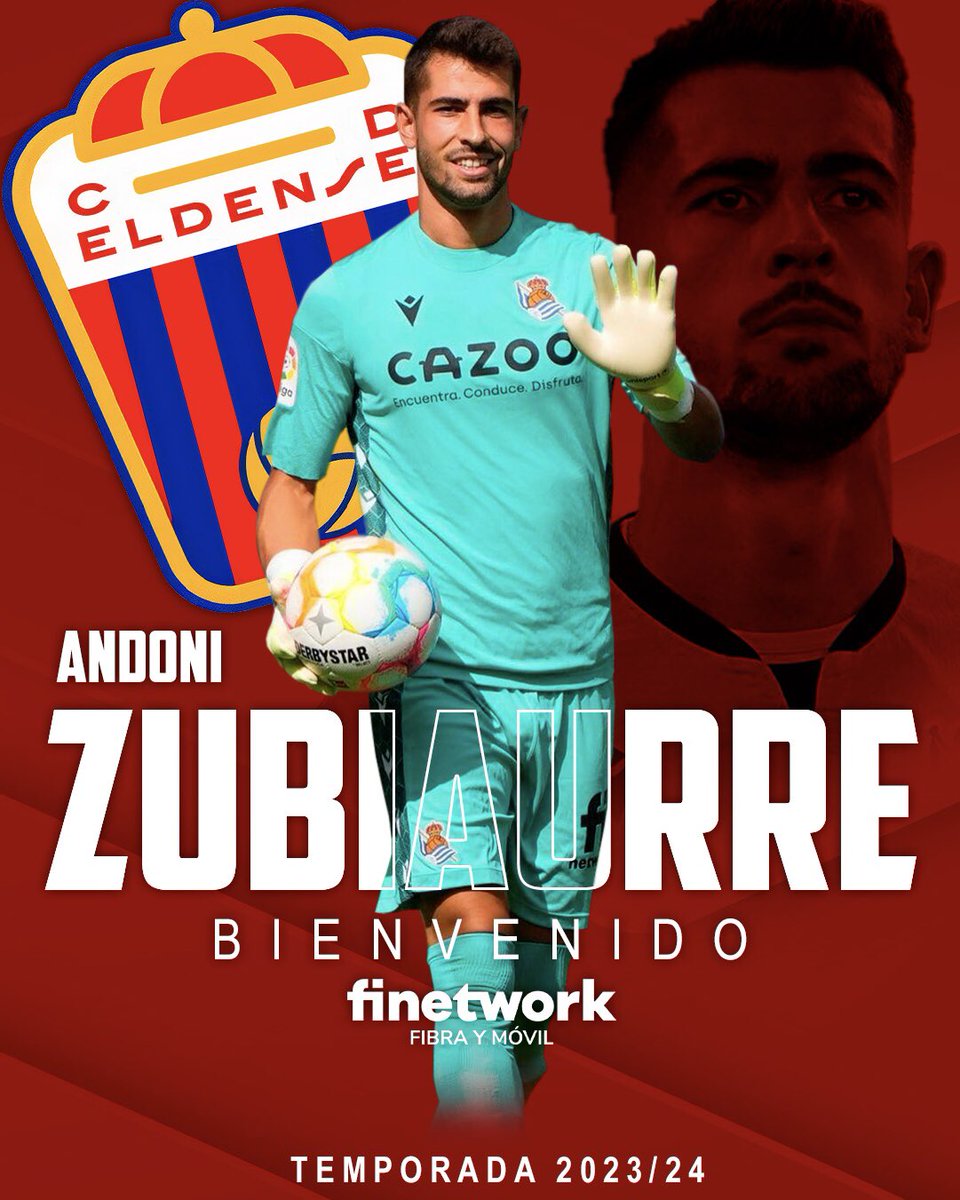 📯 𝗢𝗙𝗜𝗖𝗜𝗔𝗟 | Andoni Zubiaurre, nuevo jugador del #CDEldense 🔵🔴

🧤 Portero de gran envergadura y ágil bajo palos
⭐️ Procede de la <a href="/RealSociedad/">Real Sociedad Fútbol</a> que ha clasificado a <a href="/ChampionsLeague/">UEFA Champions League</a>

🔗 cdeldense.es/andoni-zubiaur… 

#AupaDeportivo #ZubiaurreAzulgrana