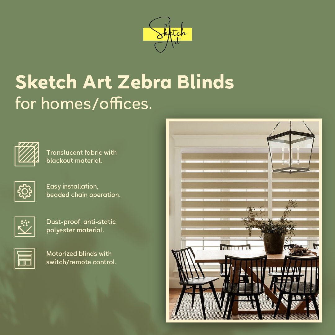 Introducing the ultimate window treatment solution! 🎉 Our zebra blinds will elevate the look of any room with their unique design and unparalleled features.

#SketchArt #SketchArtInterior #zebrablinds #windowtreatment #innovation #unique #lightcontrol #privacy