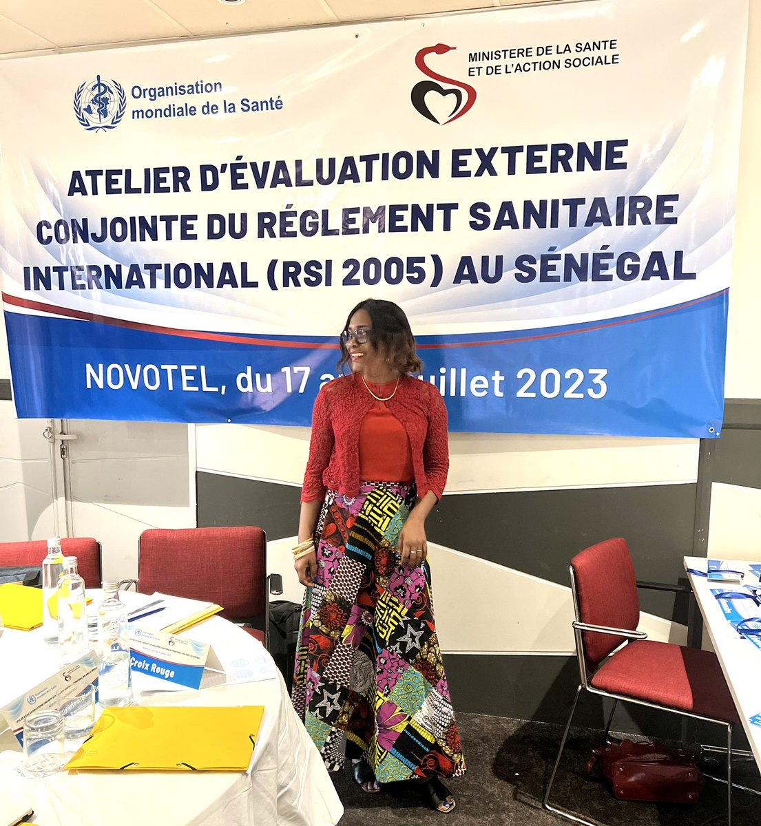 MbagaMarie's tweet photo. In Senegal 🇸🇳 this week as External Expert from the @WHO for the Joint External Evaluation (JEE) of International Health Regulations. 
Leading/Co-leading the technical areas of Surveillance, Infection prevention and control, and Risk Communication and community engagement. https://t.co/pMiG3laCK4