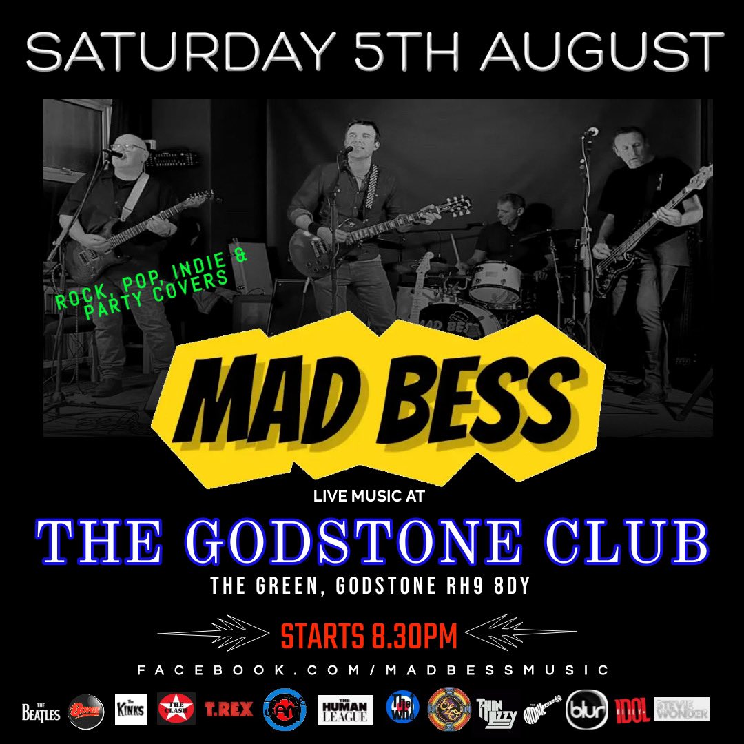 GodstoneClub's tweet photo. #surrey @WhatsOnSurrey #livemusic #surreylivemusic #bands #guitar #drums #bass #socialclub @LoveGodstone @LoveReigate @loveoxted #godstone #godstonecommunity https://t.co/lgB8E9vYKG
