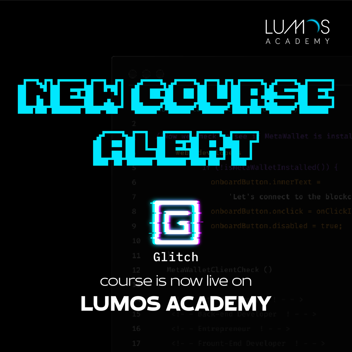 Katsumi3x's tweet photo. 🌟 NEW COURSE ALERT! 🚀

Unleash the potential of decentralized finance with Lumos Academy's @GlitchProtocol course!

Learn how Glitch Finance provides a scalable blockchain system for DeFi. Join now and be at the forefront of the #DeFiRevolution!

Link to enroll in 🧵 https://t.co/1LsR3wZ1ah