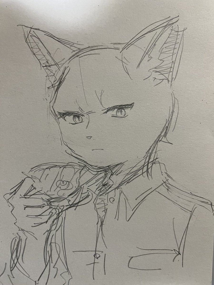 「雨の首」の黒猫 