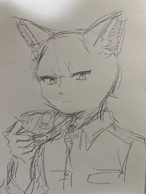 「雨の首」の黒猫 