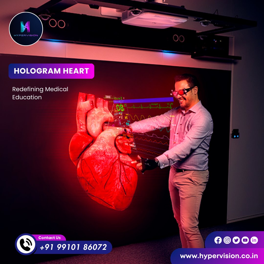 hypervision22's tweet image. Hologram Heart: Redefining Medical Education
#Hypervision #HologramHeart #MedicalEducationRevolution