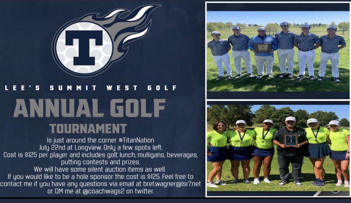 It’s almost Here #TitanNation 6 days away from our Fundraiser Golf tournament!! 
My golf committee has been working over time to make this the biggest one yet !!! See you soon #TitanNation