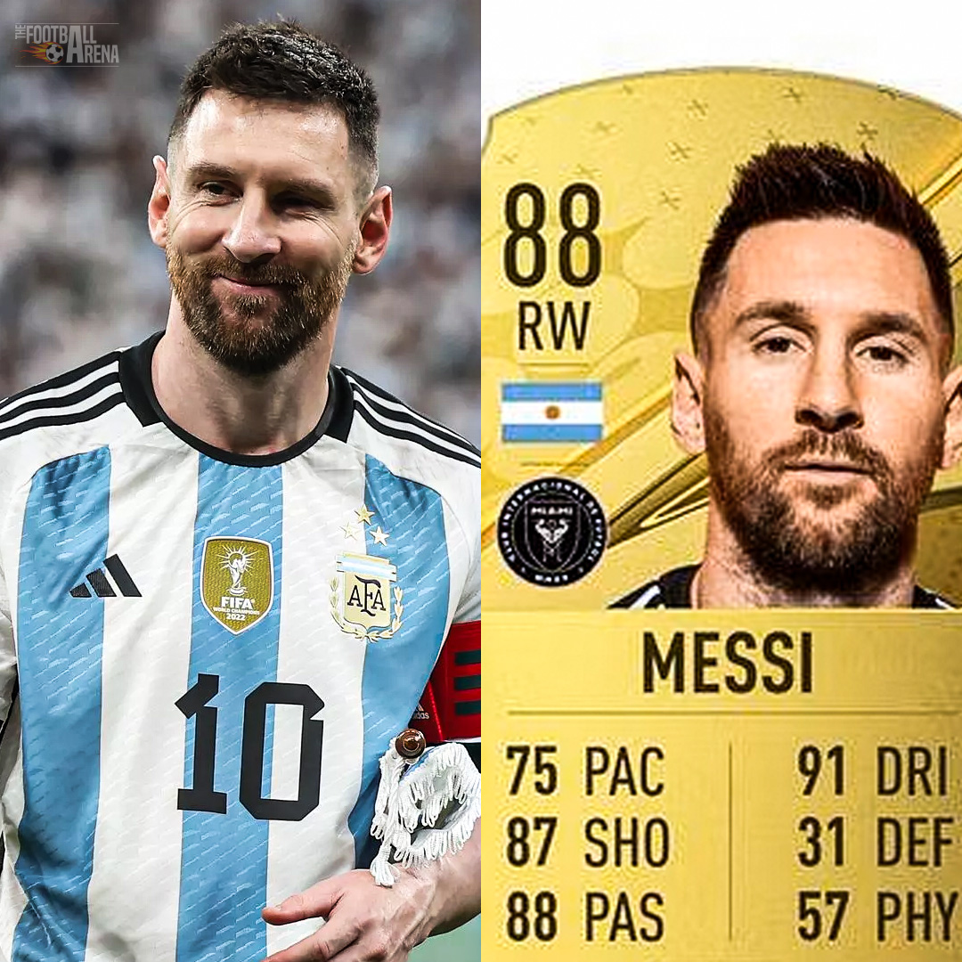 FIFA 24 EA Sports FC RATING: Lionel Messi (88) This is the first