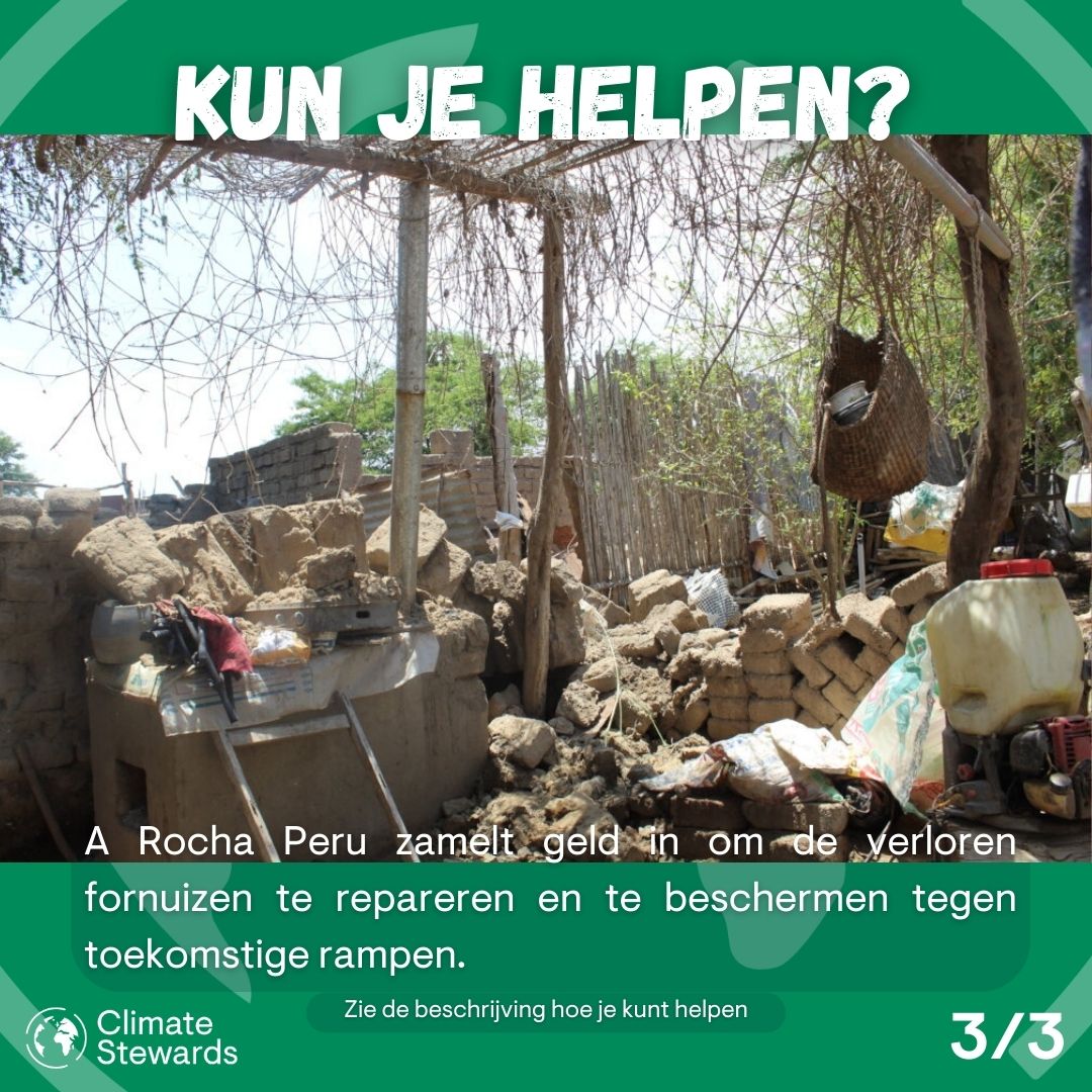 🌊Extreme #overstromingen hebben efficiënte kooktoestellen van partner <a href="/arochaperu/">A Rocha Peru</a> beschadigd of verwoest.
#Klimaatverandering treft vooral degenen die het minst hebben bijgedragen.
👉Kun jij helpen? A Rocha zamelt geld in voor reparaties.
Doneren kan via: globalgiving.org/microprojects/…