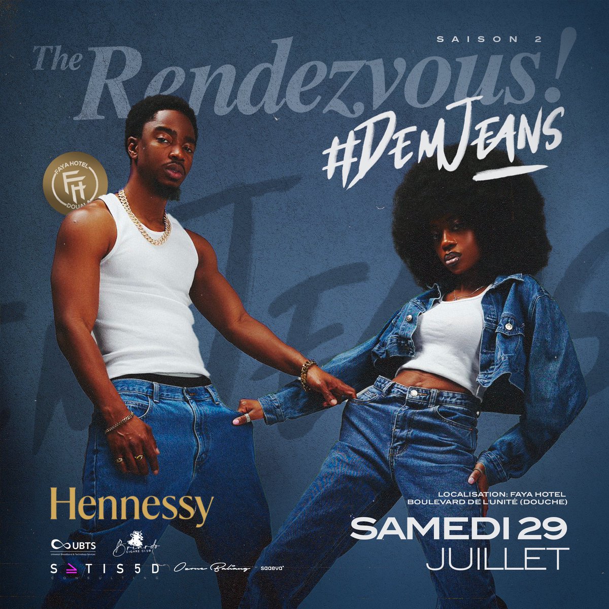 Therendezvous_O's tweet photo. 😎si Twitter a mis le jeans👖 en emoji saches que l'homme n'est rien sans son jeans. Get your denim👖 short, long, half, jacket, shirt, destroy, slim, oversize...  The RENDEZ-VOUS is ready to wear it's DENIM JEANS D  Lieu📍: FAYA HÔTEL Dress Code: *DENIM👖 JEANS* https://t.co/33x2DmHGIF