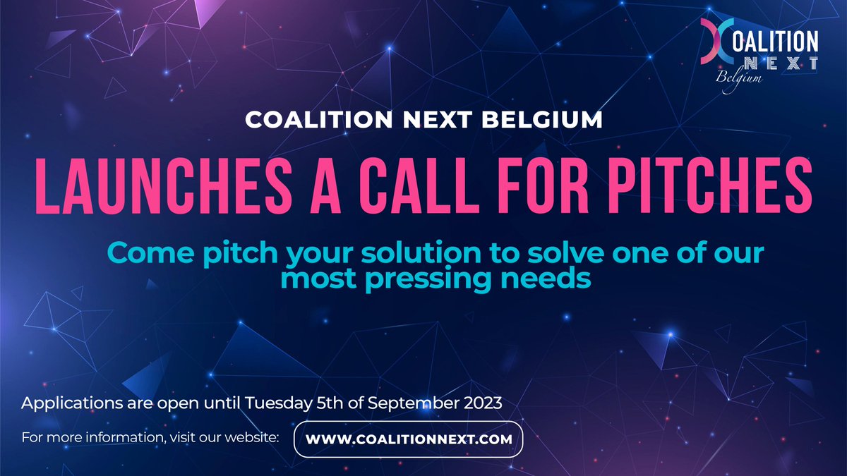📣 The Call for Pitches to revolutionize healthcare in Belgium is now open!

Discover the use cases here and apply now 👉lnkd.in/e4cBVNj5 

📆 DEADLINE: Monday Tuesday, September 5th at noon ⏰