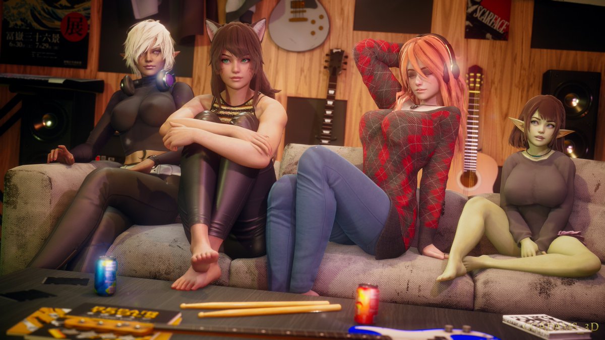 GGAdams_3D's tweet photo. Musical Time~🎸🎵
Art made for my music event on discord! Gallery soon

#ハニーセレクト2 #HoneySelect2 https://t.co/srmHgBPhcX