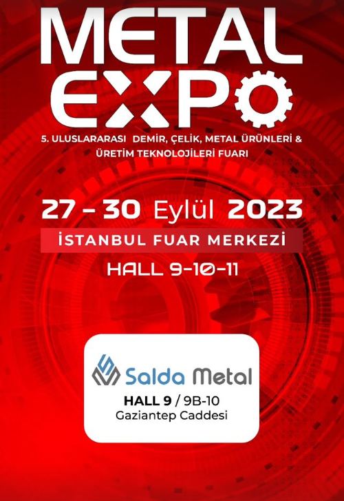 You're welcome to visit our booth at the Metal Expo Exhibition!

#metalexpo#exhibition#metalexhibition#saldametal#steel