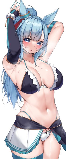 #三連休はフォロワーさんが増えるらしい #ウマ娘海の日ですし水着をば 