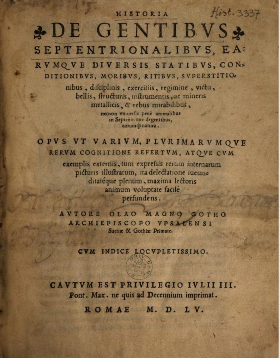 RoarB00k79's tweet photo. A request to #twitterstorians interested in #Scandinavia and #bookhistory. If you have found in your path any ANNOTATED early copies of Olaus Magnus's "Historia de Gentibus Septentrionalibus" in Latin or Vernacular (Italian, French, Dutch, English,etc) please contact me!Thanks!🙏🏻 https://t.co/cYc4gUAJTp