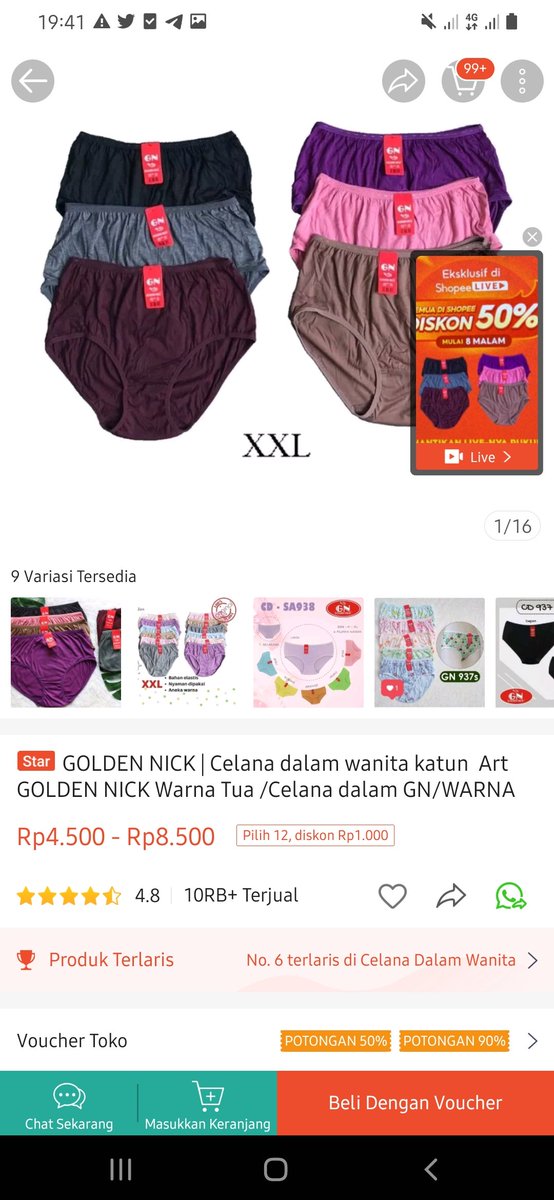 cek_pin_ya's tweet photo. Toko live jual daleman | celana dalam | kaos | tanktop | dewasa dan anak-anak https://t.co/ZWt8xODnQl