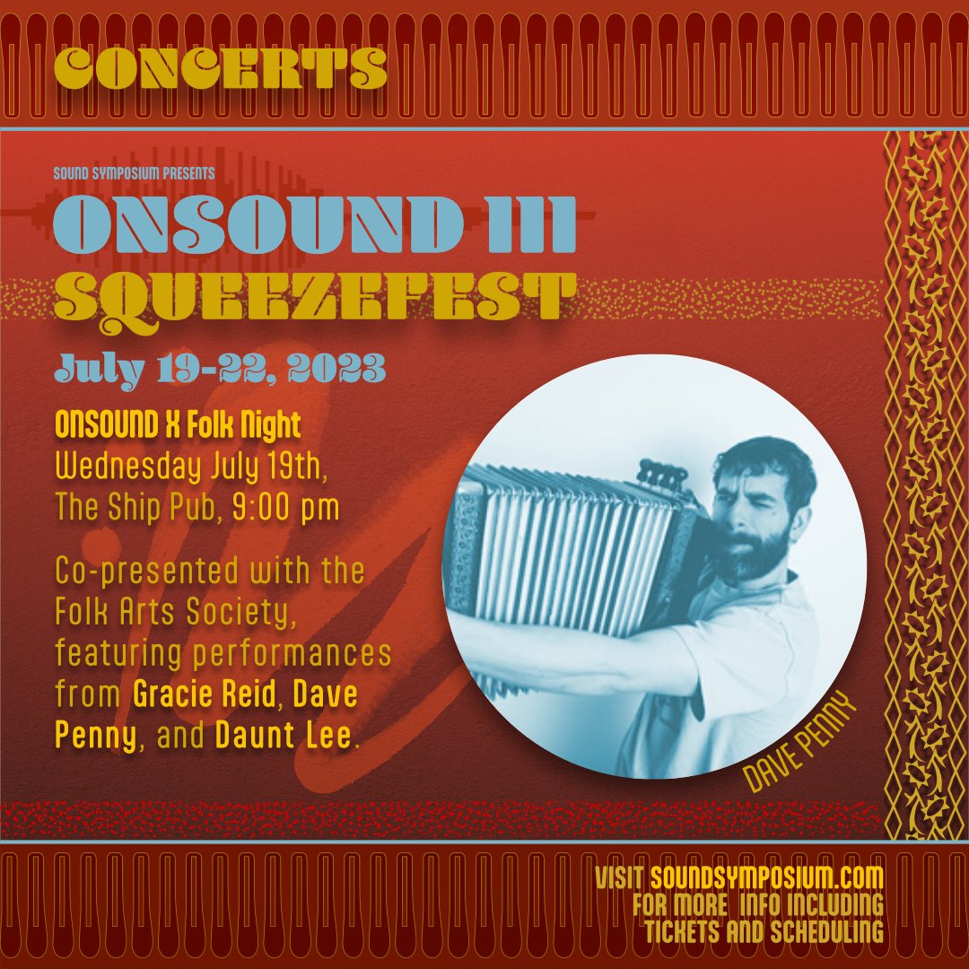 SoundSymposium's tweet photo. Opening night of #SqueezeFest is this Wednesday at The Ship!
Head to https://t.co/eBzb53eXxK for tickets and scheduling
https://t.co/1UjdE9zXS5
#onsound #soundsymposium #accordion https://t.co/rtvSC2Spjb