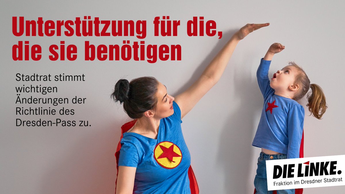 Erleicherungen für #DresdenPass-Inhabende beschlossen

Zukünftig können DD-Pass-Inhabende auch das #Deutschlandticket vergünstigt erhalten sowie den Antrag digital stellen.

Weitere Infos:
linke-fraktion-dresden.de

#Dresden #StDDrat #DieLinke #sozialesDresden #Sozialticket