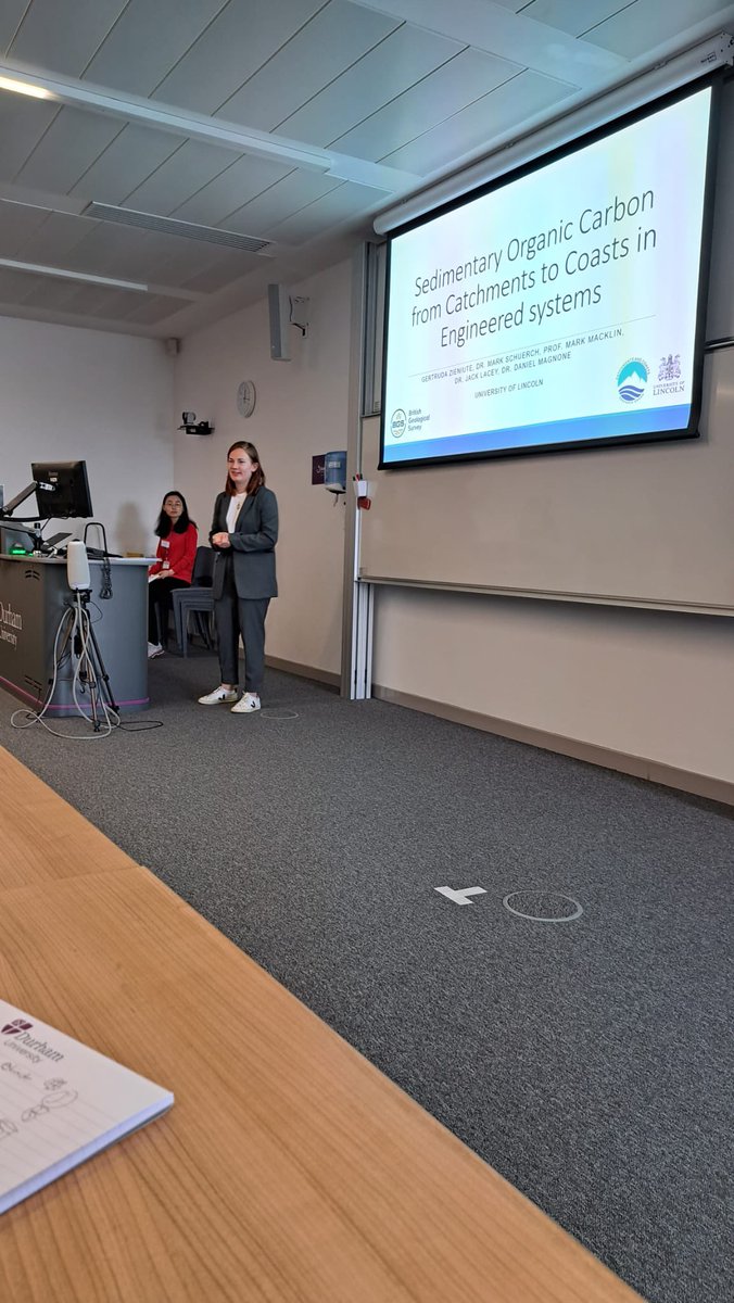 Great to see our researchers at #BOGS2023 with sedimentary studies from catchments to coasts 🌊