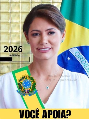 rosedbarros's tweet photo. Você Apoia?
“Michelle Bolsonaro falou neste sábado, 15, sobre o “desejo de chegar à Presidência da República”. A declaração foi dada durante evento do PL Mulher em João Pessoa, na Paraíba. Na oportunidade, ela contou que desde os 14 anos fazia política pública “sem saber” com trabalhos voluntários.