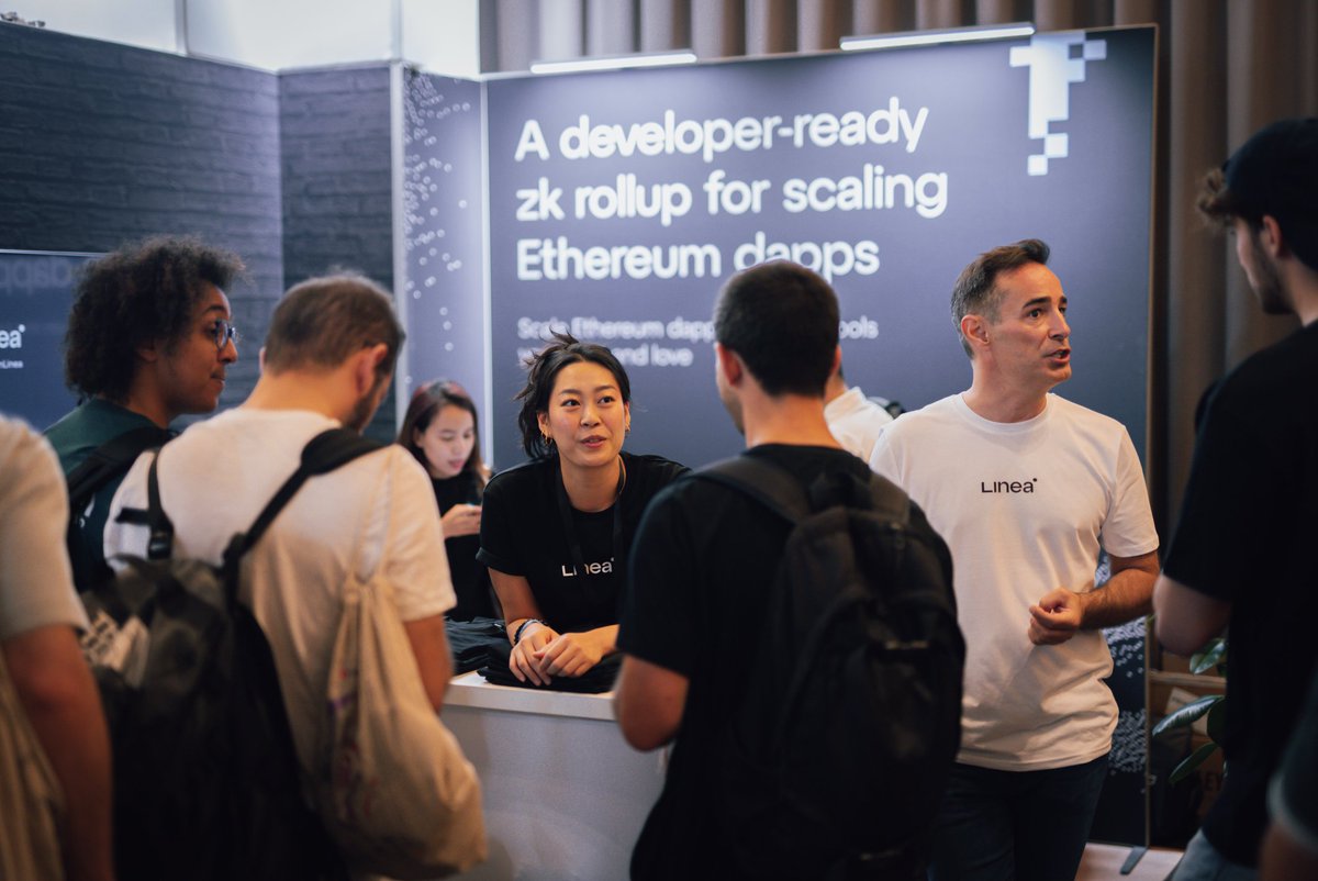 LineaBuild's tweet image. Bon aprem!

Join us at our ETHCC booth and discover a new ecosystem of builders on Linea! 

Let's scale Ethereum, together!