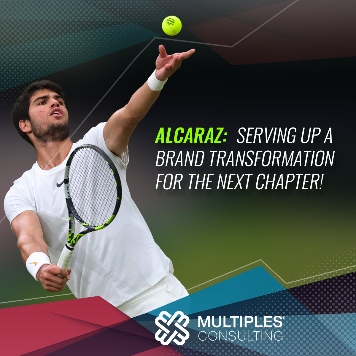 multiplescon's tweet photo. Get ready for an electrifying journey as Alcaraz takes the next chapter, transforming his brand and dominating the court! #NextChapterTennis #GameSetTransform #BrandEvolution #AlcarazRising #NewEraofTennis #GameChangerAlcaraz #MultiplesConsulting https://t.co/sVswDpXG42 https://t.co/5Pxv8rC13M