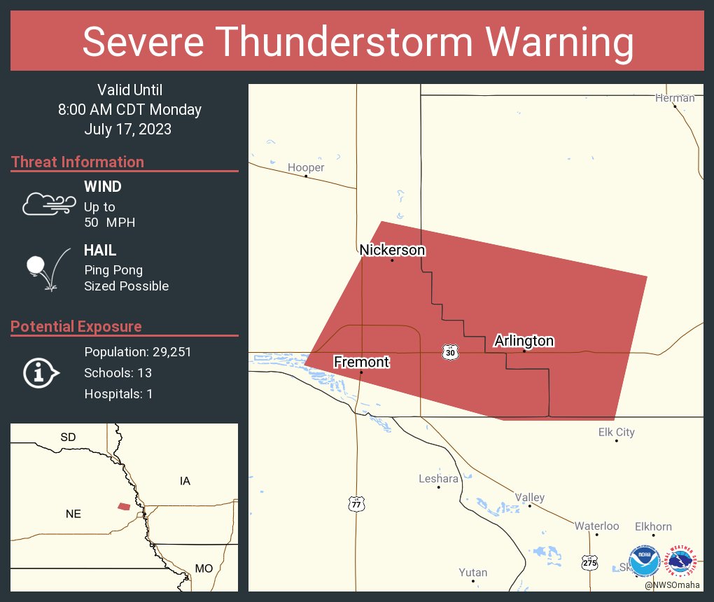 NWS Severe Tstorm on Twitter "Severe Thunderstorm Warning continues