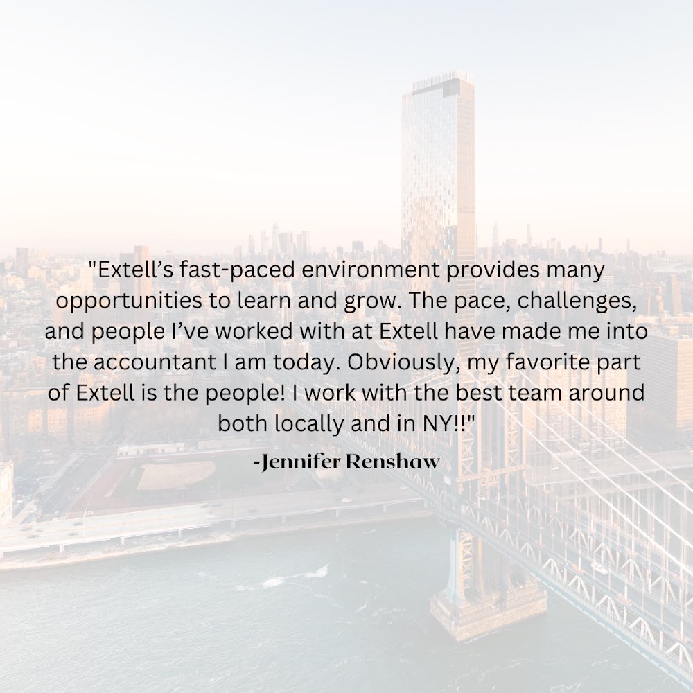 ExtellFinancial's tweet photo. “Obviously, my favorite part of Extell is the people! ♥ I work with the best team around, both locally and in NY!”
#LoveWhereYouWork #Extell #ExtellFinancial https://t.co/JfAnuUHLGE