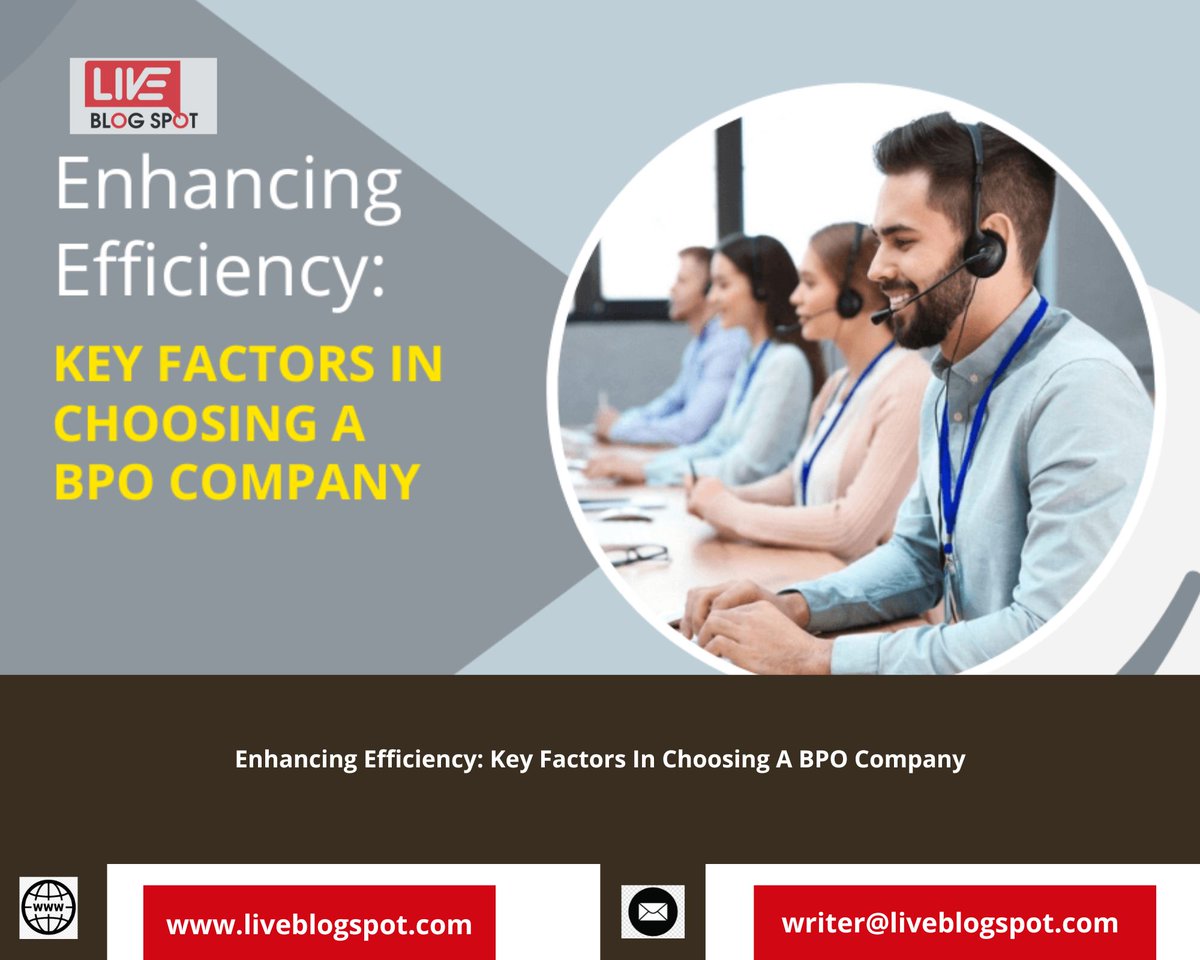 liveblogspot's tweet photo. 👉 Enhancing #Efficiency: Key #Factors In Choosing A #BPO #Company

👉 Read More:--> https://t.co/hlVpMopBTD

#business #bpocompany #bpo #datasupport #digitalmarketing #seo #smo #organictraffic #facebookadd #gooogleadd #ppc #adwords #seoaudit  #liveblogspot #guestpostservices https://t.co/GJ6o6jkYMn