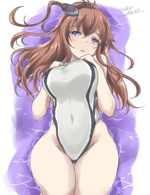 #艦これ版真剣お絵描き60分一本勝負_20230717 #艦これ版深夜の真剣お絵描き60分一本勝負  海の日