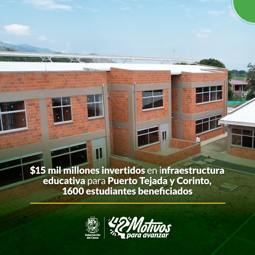 GobCauca's tweet photo. 1/1. #SíAvanzamos 💁🏻‍♀️✅ | Conoce y comparte las noticias más destacadas del Gobierno Departamental #42MotivosParaAvanzar.

¡Juntos continuamos trabajando por el bienestar de los caucanos y caucanas! 🫱🏼‍🫲🏼 💚💛💚 https://t.co/ebynVj2pyP