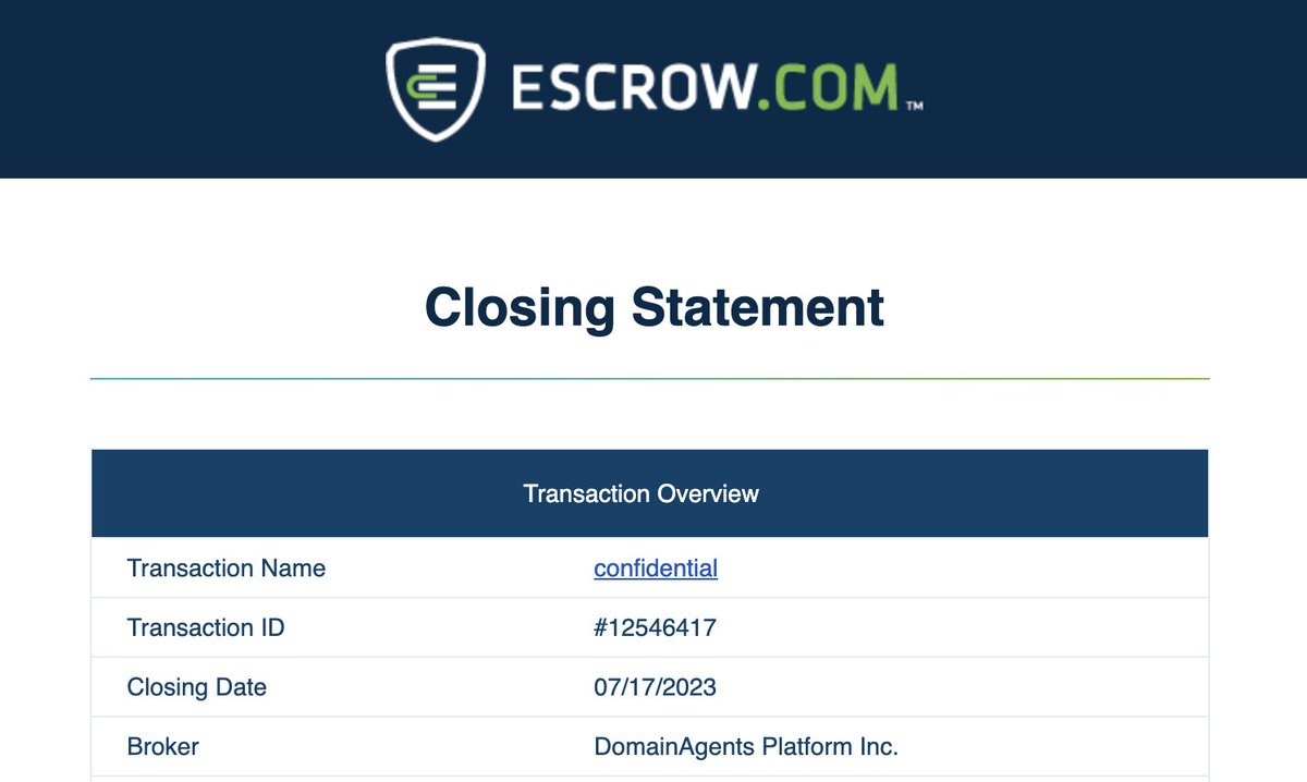 🥳 Another domain sold 🥳 Thanks @TheDomainAgents team and special thanks to Elsa!