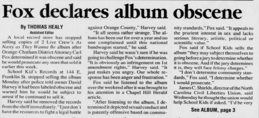 Live Tweets from Chapel Hill 1990 tweet media