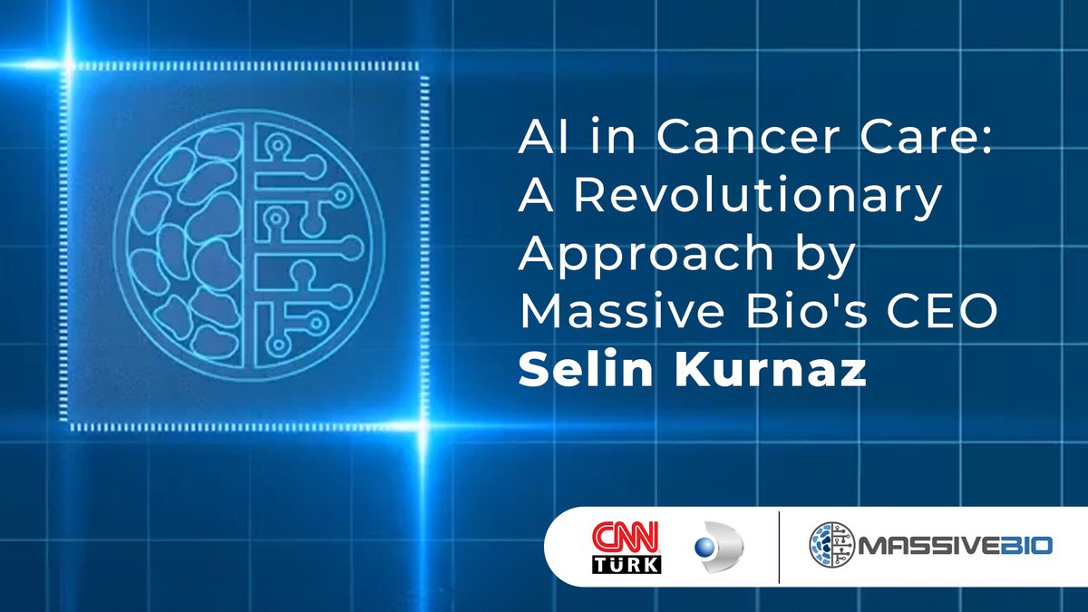 MassiveBio's tweet image. Massive Bio's CEO Selin Kurnaz recently made a captivating appearance on Demirören Media, featuring prominent TV channels such as CNN Türk, Kanal D, Euro D, and TEVE 2.

In this exclusive interview, Selin Kurnaz shared valuable insights on the crucial role of clinical trials and…