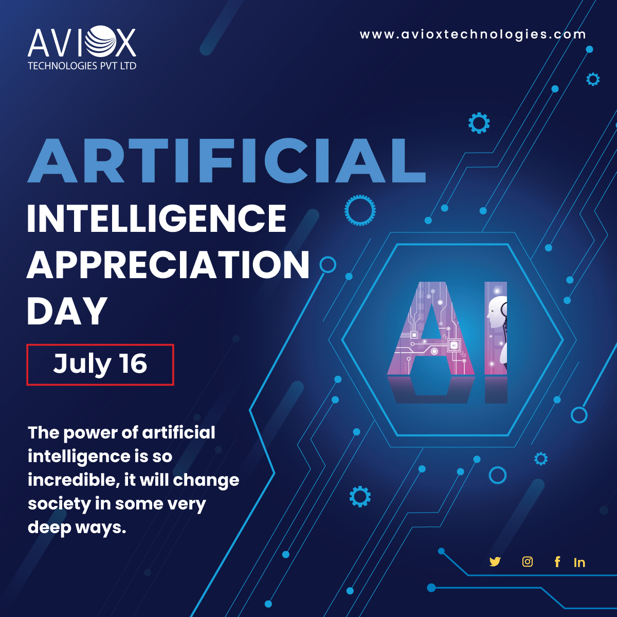 Happy #AIAppreciationDay! 🎉 Let's continue to foster a culture of collaboration and celebrate the wonders of Artificial Intelligence today and every day. ❤️🤝

#ArtificialIntelligence #AI #Innovation #Technology #Future #AIExperts #MachineLearning #DeepLearning #TechIndustry