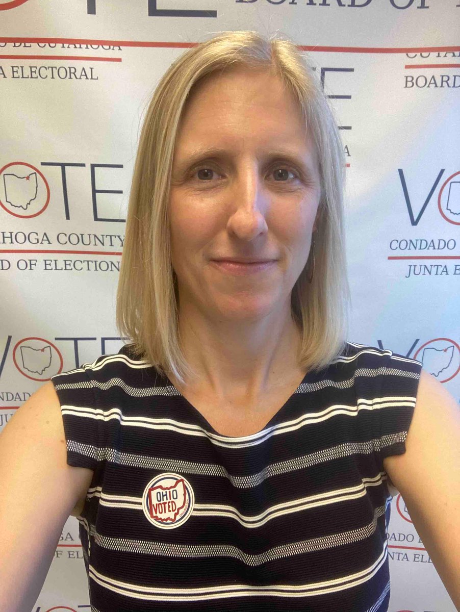 CleCityCouncil's tweet photo. Be like Council member Jenny Spencer! Get out and vote early in the August 8 election. Check out the in-person early vote hours or request a vote-by-mail ballot at https://t.co/4hH4SUQRwR 🗳️ https://t.co/V2rZwZ0gPW