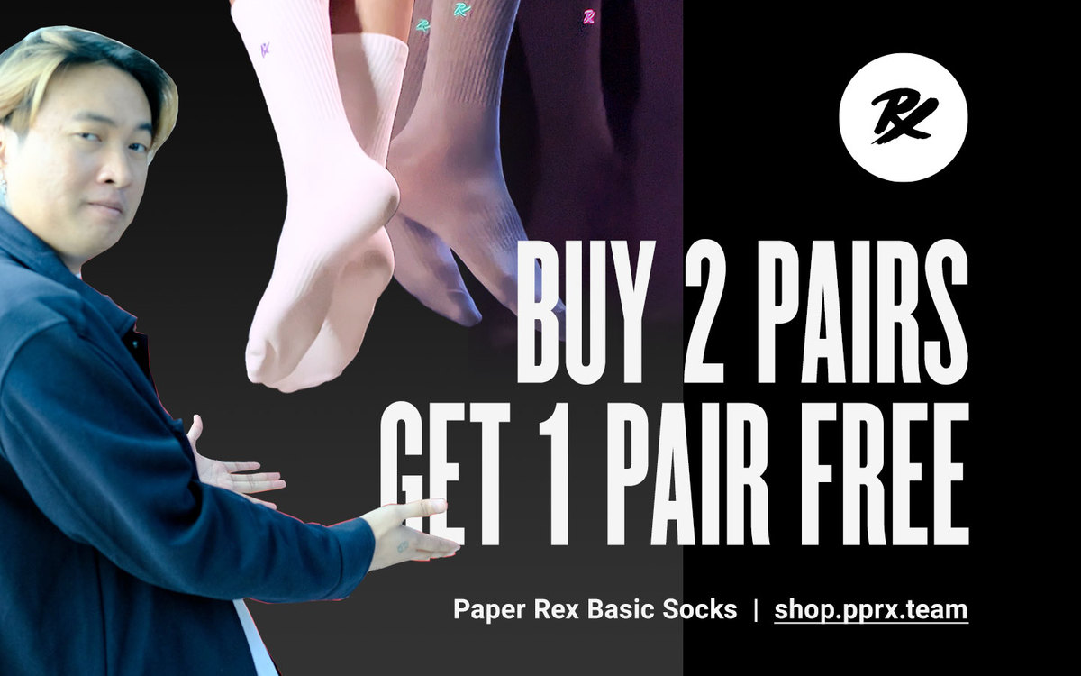 pprxteam's tweet photo. We did some digging and found stock of the Paper Rex Dino Bones socks! BTW, bundle deal is still going- buy 2 pairs, get 1 free ✌🏻

🔗Shop now: https://t.co/FU4GQJSE39 (Discount automatically added)

#WGAMING https://t.co/vrBkyNDokX