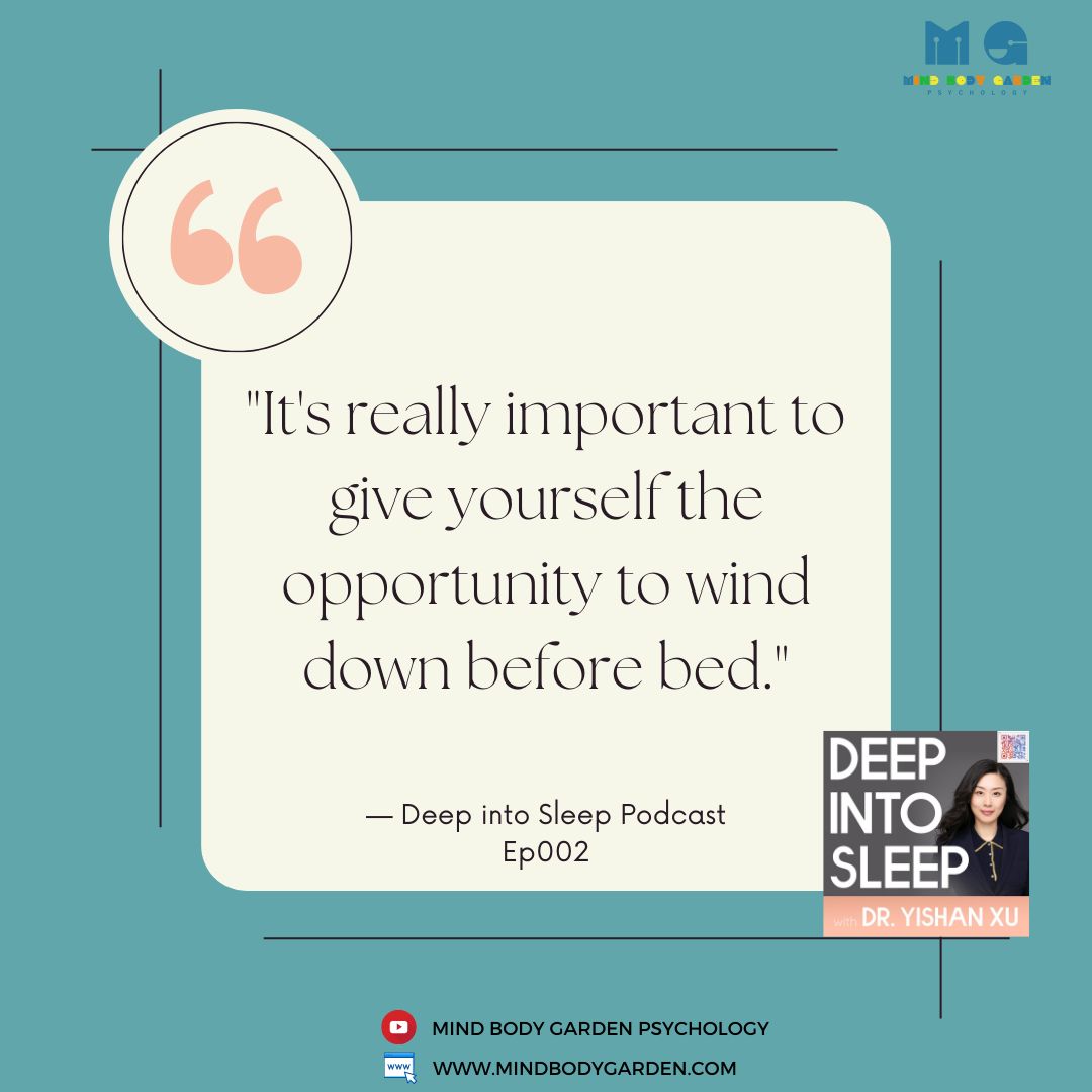 What do you do to wind down before bed time? And how long do you give yourself?

#deepintosleeppodcast #podcast #sleep #health #dryishan #mindbodygardenpsychology #entrepreneur #windown #sleeproutine #calm #relax #anxiety #stress #night #mentalhealth