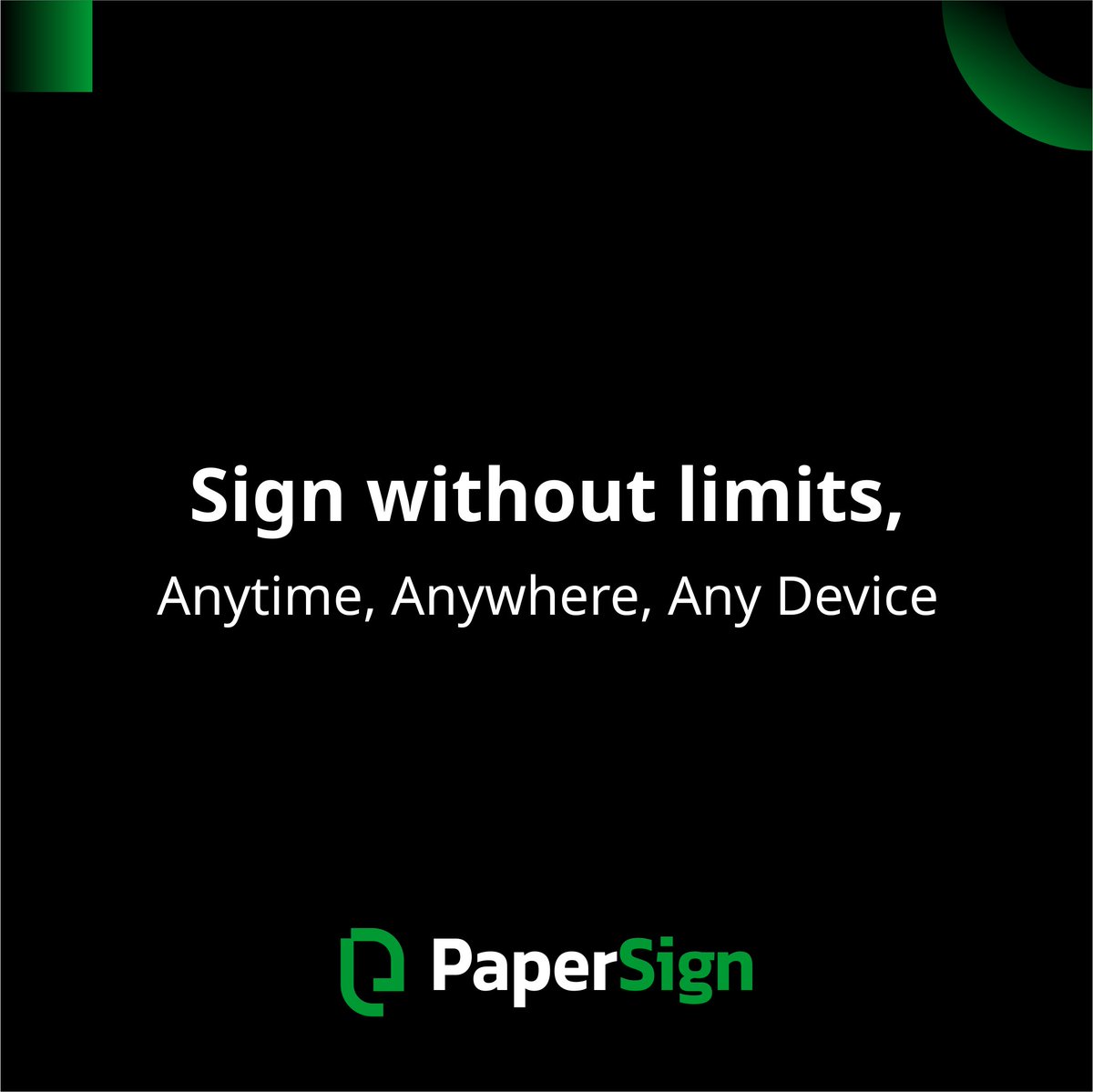 PapersignLtd's tweet photo. Imagine being able to #sign your important #documents from anywhere in the #world, whenever it suits you best.

Whether you're on a beach vacation, working #remotely, or simply pressed for time, you have the freedom to sign with just a few clicks, Accessible from any device. https://t.co/qTrcJhsCa9