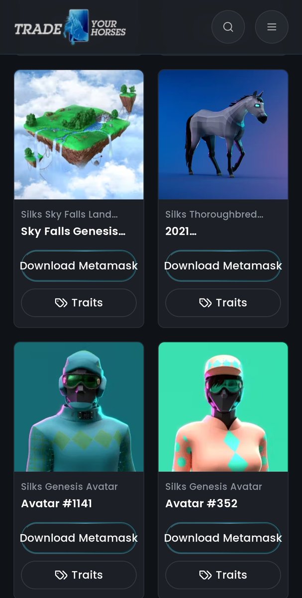 tradeyourhorses's tweet photo. DID YOU KNOW?

Trade Your Horses is the ONLY #NFT #Marketplace where players of @zed_run &amp; @gameofsilks can purchase multiple Assets in the one transaction.

#zedrun #gameofsilks #Web3 #Web3Gaming #NFTMarketplace #Ethereum #BlockchainGaming #HorseRacing #fantasy #games https://t.co/id429gFo4R
