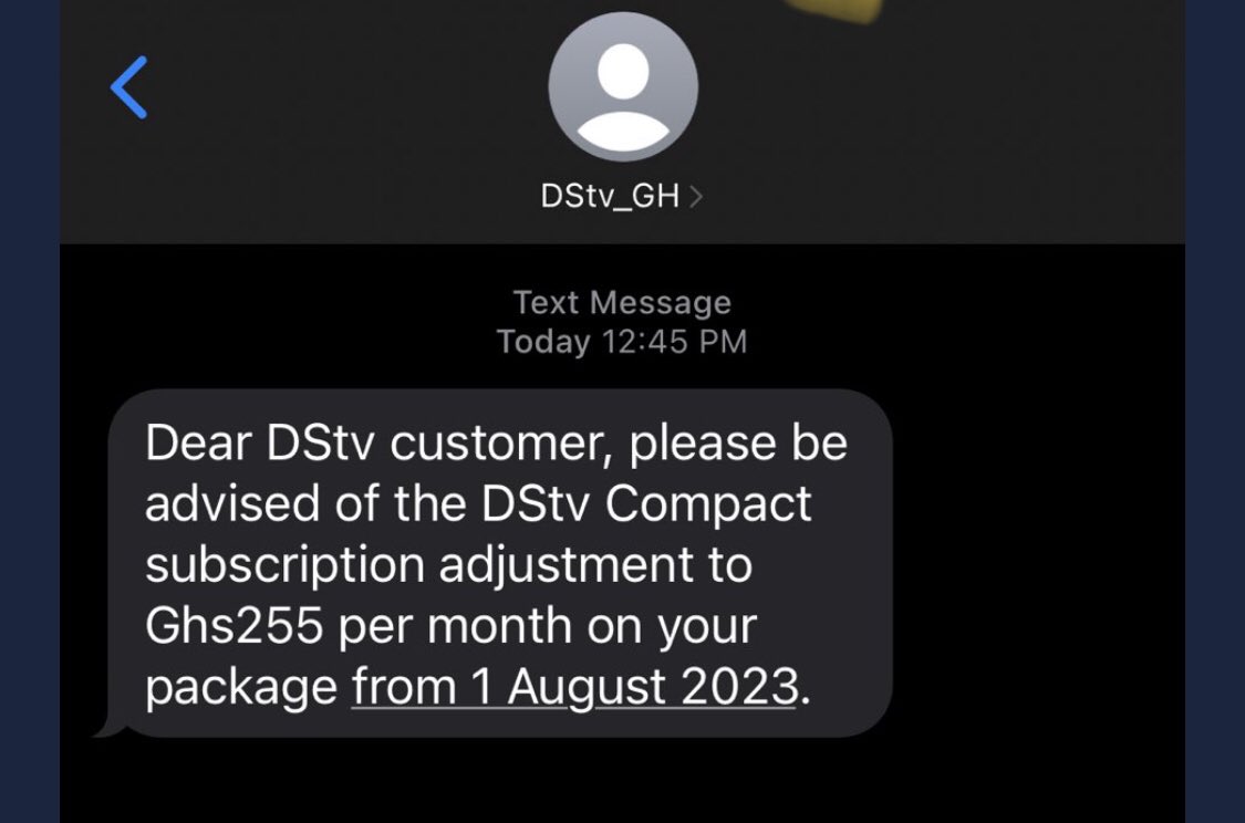 DSTV Compact now ghc255
DSTV Compact+ now ghc380
Premium now ghc500+

Since 2020, almost every 3 months, there’s an a normal increase in subscription fee. 

If Ursula Owusu and the NCA guys are serious, this is the n0nsense will be tackling and stopping!