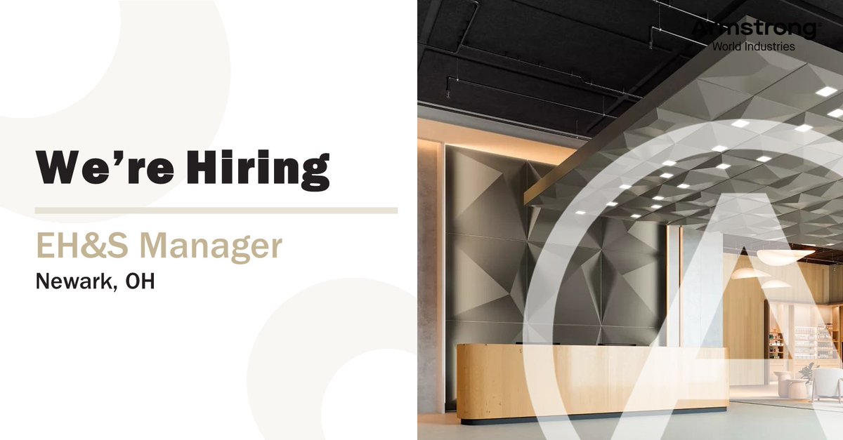 Are you experienced in safety management? Our teams in #Newark, OH could have the perfect opportunity for you. We are hiring for an EH&amp;S Manager who will be responsible for developing and implementing safety management systems bit.ly/3puUfQL