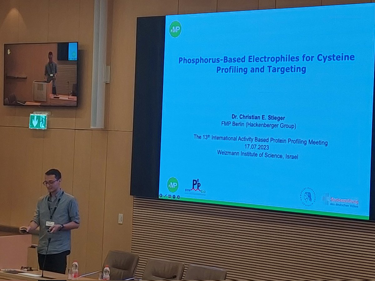 Stephan Hacker (inactive account) (@stephanhacker2) on Twitter photo Great talk by Christian Stieger <a href="/CEStieger/">Christian E. Stieger</a> of the <a href="/PhosphorusFive/">The Hackenberger Group</a> lab at #ABPP2023. He talked about his work on phosphorous-based electrophiles for protein conjugation, cysteine profiling and proximity-induced labeling. doi.org/10.1002/anie.2… Great talk by Christian Stieger <a href="/CEStieger/">Christian E. Stieger</a> of the <a href="/PhosphorusFive/">The Hackenberger Group</a> lab at #ABPP2023. He talked about his work on phosphorous-based electrophiles for protein conjugation, cysteine profiling and proximity-induced labeling. doi.org/10.1002/anie.2…