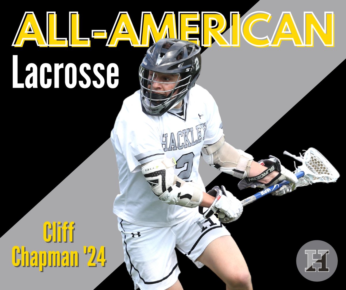 HackleySchool's tweet photo. Congrats to Cliff Chapman ’24 for earning All-American recognition from @USA_Lacrosse, awarded to the best players within their respective areas of the country who also embody excellent sportsmanship!

#HackleyHornets #HackleyAthletics #AllAmericanAthletes #GoHack @lohudsports https://t.co/OFsVhcgc1Q