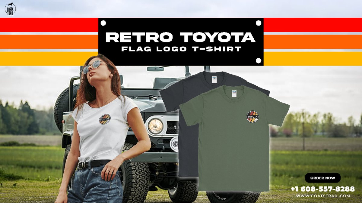 Rev up your off-road style with @GoatsTrailCo Retro Toyota Flag Logo Tee! 🚙💨 Embrace adventure and showcase your love for exploration with this vintage-inspired tee. ⛰️🌲 
mtr.cool/sspvjtzsay

#OffRoadFashion #AdventureEnthusiast #RetroToyotaTee #GoatsTrail